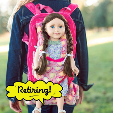 Shop Pink Carrier Backpack with Sleeping Bag for 18" Dolls