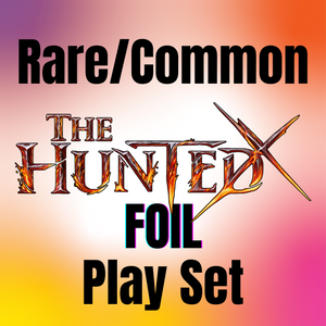Rainbow Foil The Hunted Rare/Common Play Set Rainbow Foil The Hunted Rare/Common Play Set