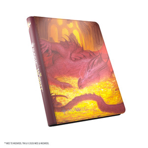 Magic: The Gathering | The Hobbit Zip-Up Album 18-Pocket - Smaug's Mox Amber