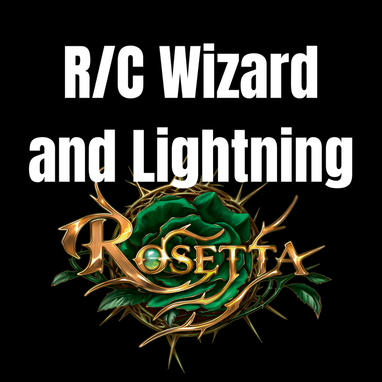 Wizard and Lightning Rosetta Rare/Common Play Set