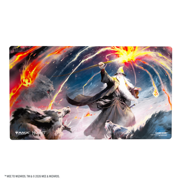 Magic: The Gathering | The Hobbit Shiny Playmat - Gandalf, Shadow's Foe