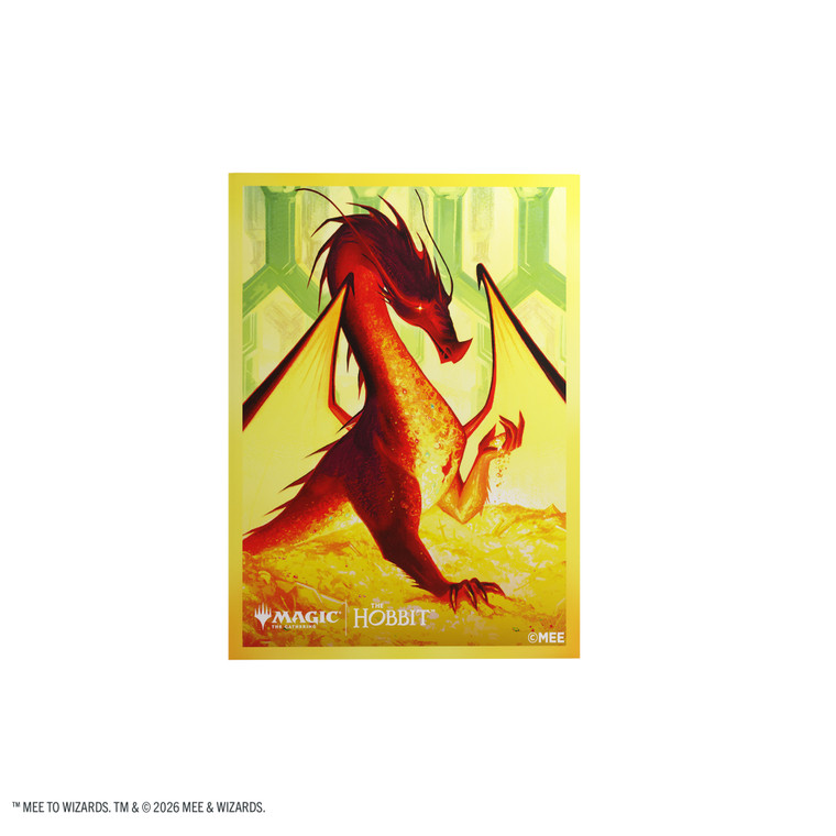 Magic: The Gathering | The Hobbit Premium Art Sleeves - Smaug the Golden