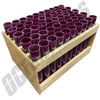 50 Shot Vertical Rack 1.75" Purple Fiberglass Mortar Tubes