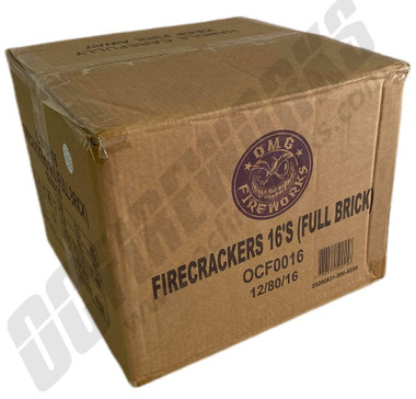 Wholesale Fireworks Online | OMG Crackers Full Brick Case 12/80/16