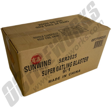 Wholesale Fireworks Super Gatling Blaster Case 9/1