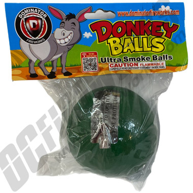 Donkey Balls Ultra 4" Smoke Ball Green