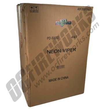 Wholesale Fireworks Neon Viper 28ct Shell Kit Case 4/28