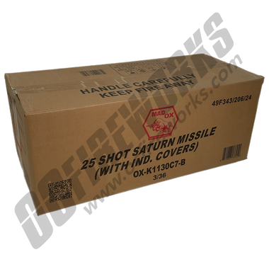Wholesale Fireworks 25 Shot Saturn Missile Case 3/36