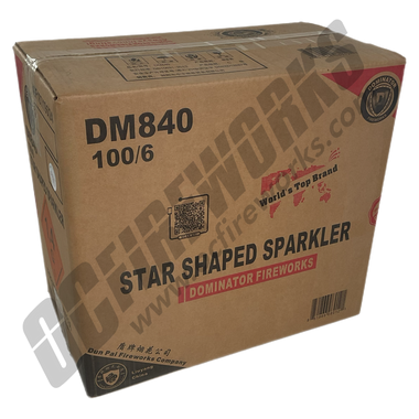 Wholesale Fireworks Star Shaped Sparkler Case 100/6