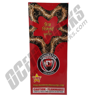 Star Shaped Sparkler 6pk