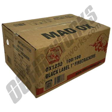 Wholesale Fireworks Black Label 1 Inch Case 100/100