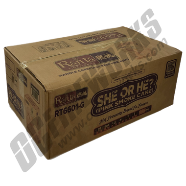 Wholesale Fireworks She or He? Pink Smoke Case 8/1