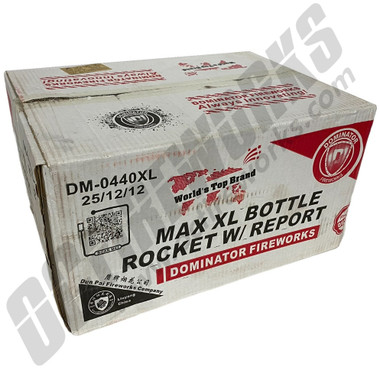 Wholesale Fireworks Dominator Max XL Bottle Rocket w Report Case