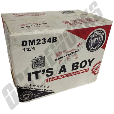 Wholesale Fireworks It's a Boy! (All Blue Gender Reveal Fireworks) Case 12/1