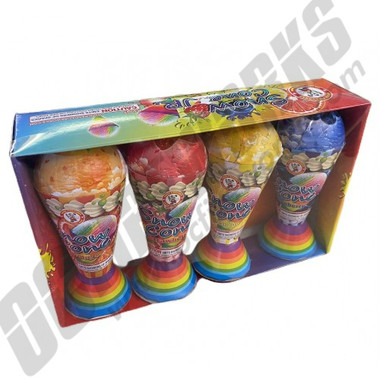 Snow Cone Jr Fountain 4pk Assortment