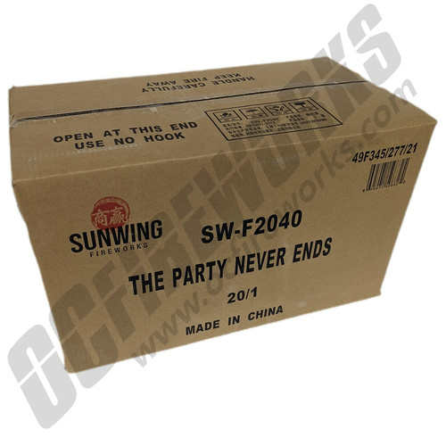 Wholesale Fireworks The Party Never Ends Case 20/1
