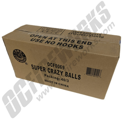 Wholesale Fireworks Super Crazy Balls Case 40/3