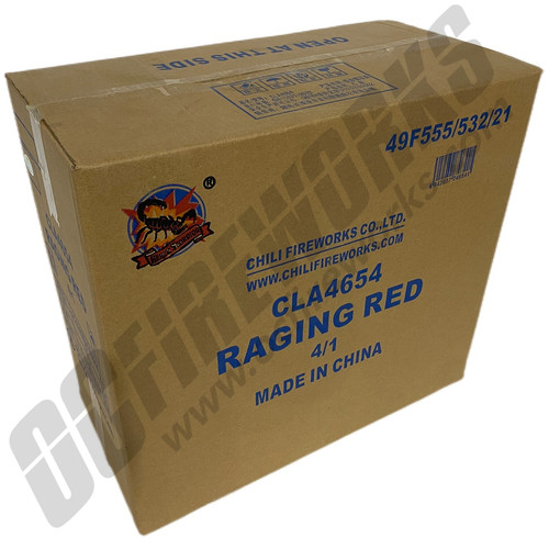 Wholesale Fireworks Raging Red Case 4/1 Wholesale Fireworks Raging Red Case 4/1