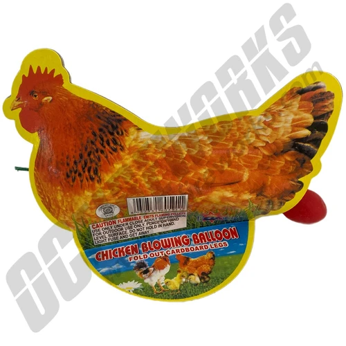 Chicken Blowing Balloon
