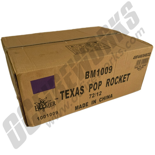 Wholesale Fireworks Texas Pop Rockets Case 72/12 Wholesale Fireworks Texas Pop Rockets Case 72/12