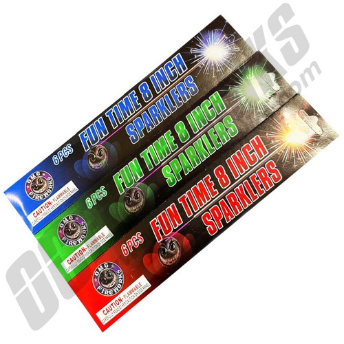 Fun Time 8 Inch Bamboo Color Sparklers 72ct WITH FREE SHIPPING Fun Time 8 Inch Bamboo Color Sparklers 72ct WITH FREE SHIPPING