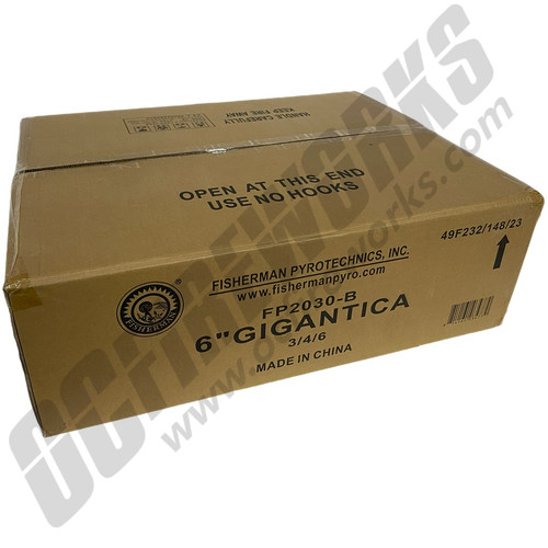 Wholesale Fireworks Gigantica 6" Canister Shells Case 3/4/6