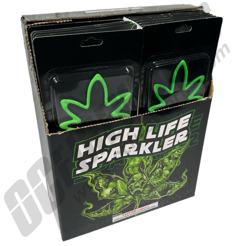High Life (Marijuana Leaf Shape) Sparkler 24ct Display Box High Life (Marijuana Leaf Shape) Sparkler 24ct Display Box