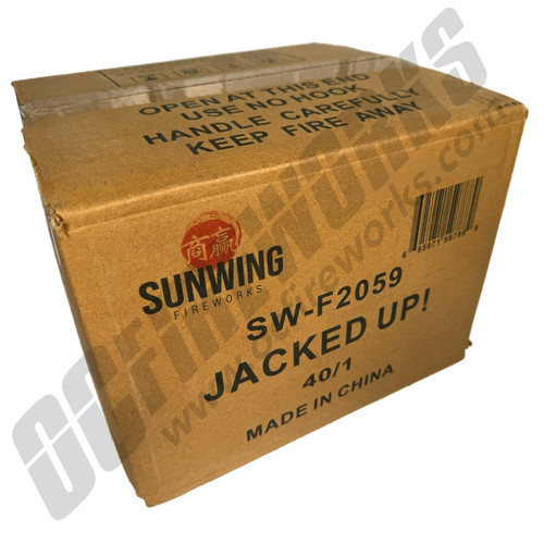 Wholesale Fireworks Jacked Up Fountain Case 40/1 Wholesale Fireworks Jacked Up Fountain Case 40/1