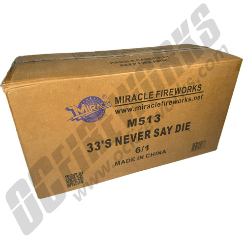 Wholesale Fireworks Never Say Die Case 6/1