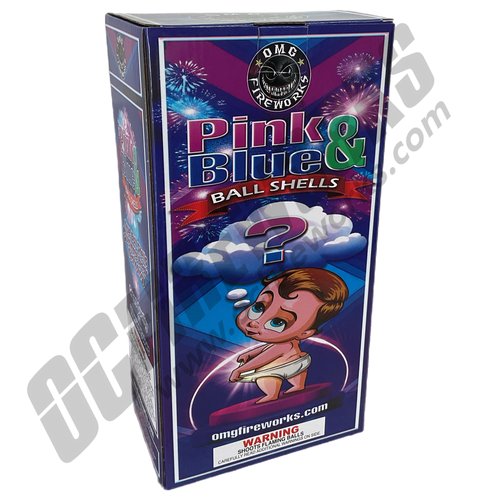 Gender Reveal Pink and Blue Ball Shells