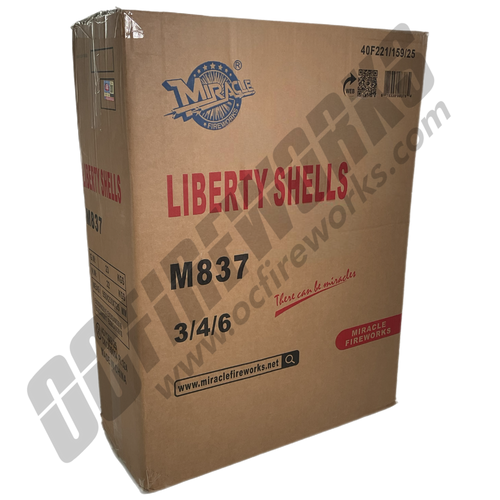 Wholesale Fireworks 6'' Liberty Shells Case 3/4/6