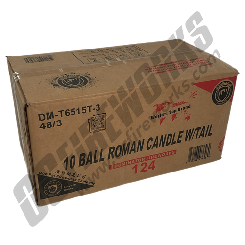 Wholesale Fireworks 10 Ball with Tail Case 48/3