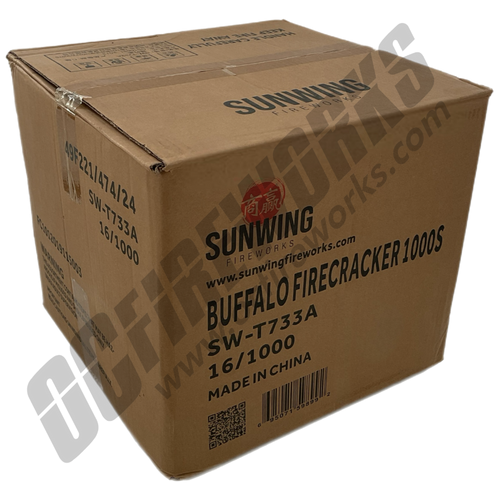 Wholesale Fireworks Buffalo 1000 Roll Firecrackers Case 16/1000