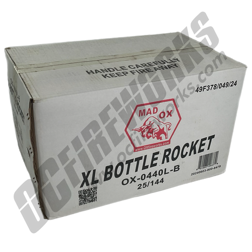 Wholesale Fireworks XL Bottle Rocket Case 25/144