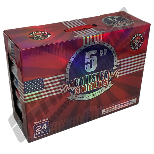 Independence Day 24ct 1.75" Canister Shell Kit