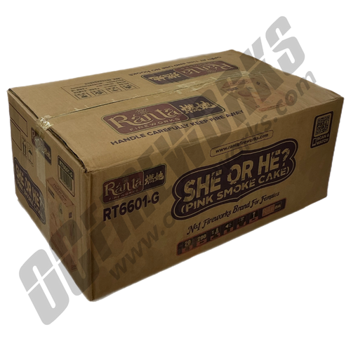 Wholesale Fireworks She or He? Pink Smoke Case 8/1