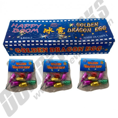 Happy Boom Golden Dragon Eggs Display Box 24/6 Happy Boom Golden Dragon Eggs Display Box 24/6