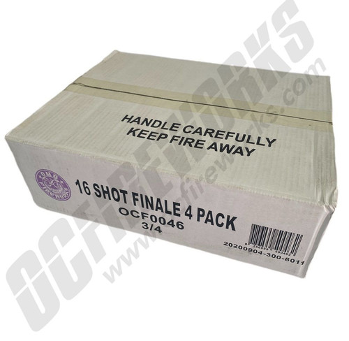 Wholesale Fireworks 16 Shot Finale 4-Pack Case 3/4 Wholesale Fireworks 16 Shot Finale 4-Pack Case 3/4