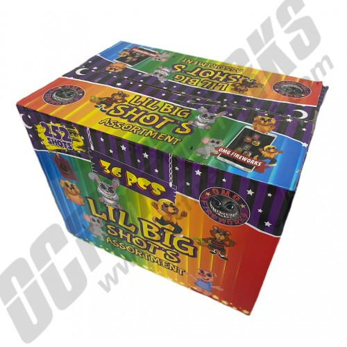 Wholesale Fireworks Lil Big Shots Assorted Case 36/1 Wholesale Fireworks Lil Big Shots Assorted Case 36/1