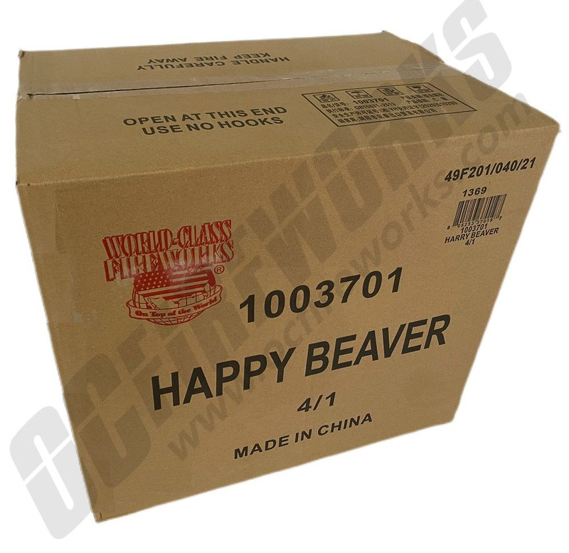 Wholesale Fireworks Happy Beaver 4/1 Case