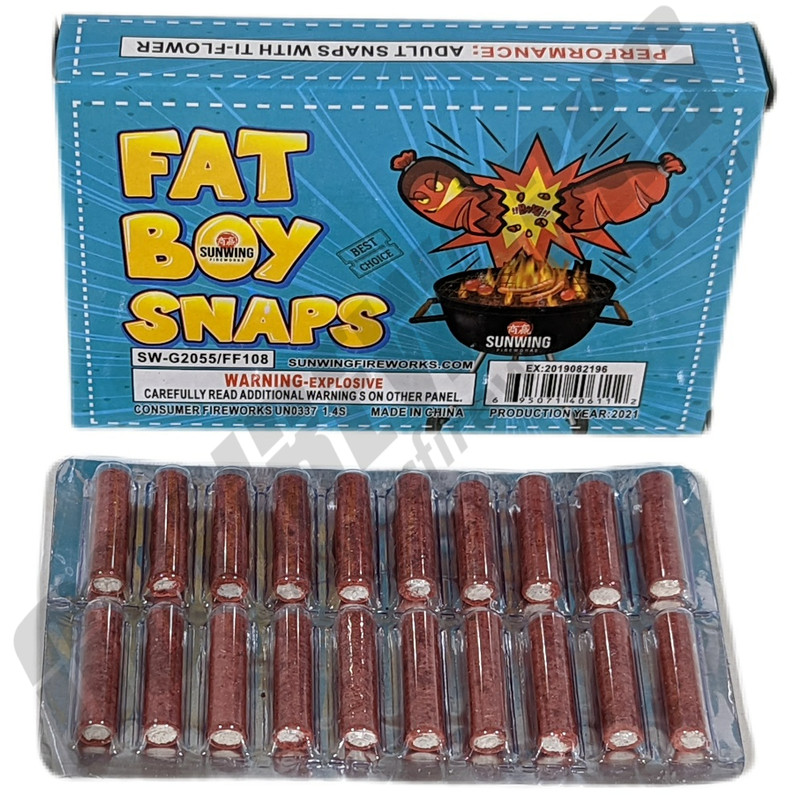 Cheap Fireworks Online | Fat Boy Canister Snaps Display Box 24/20