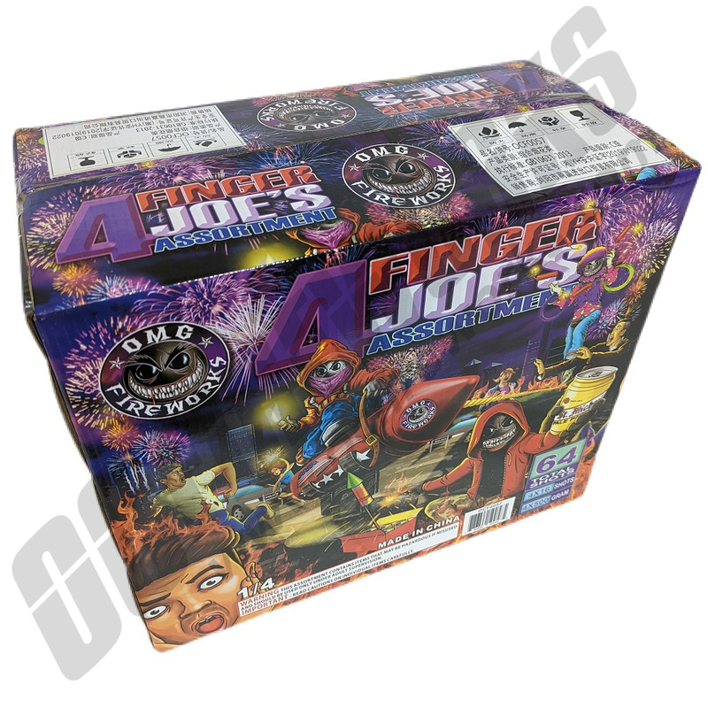 Cheap Fireworks Online | 4 Finger Joe's 4pk Assortment Box