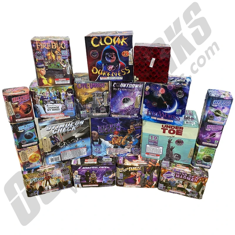 OMG 200 Gram 20pc Assortment 396 Shots