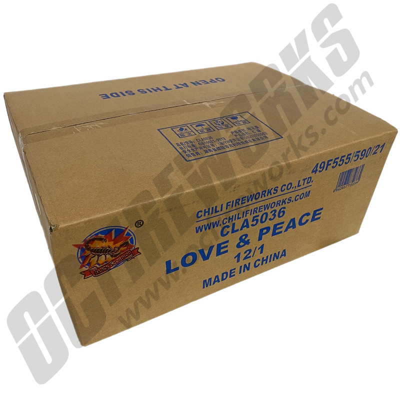 Wholesale Fireworks Love & Peace Case 12/1