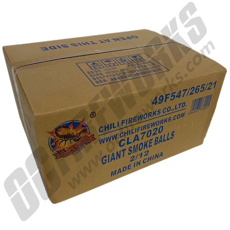 Cheap Fireworks Online | Wholesale Giant Smoke Balls Case 2/12