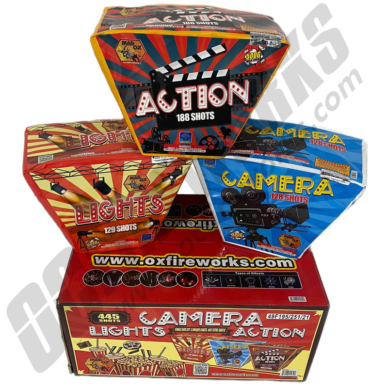 Cheap Fireworks Online | Lights, Camera Action 445 Shots Finale