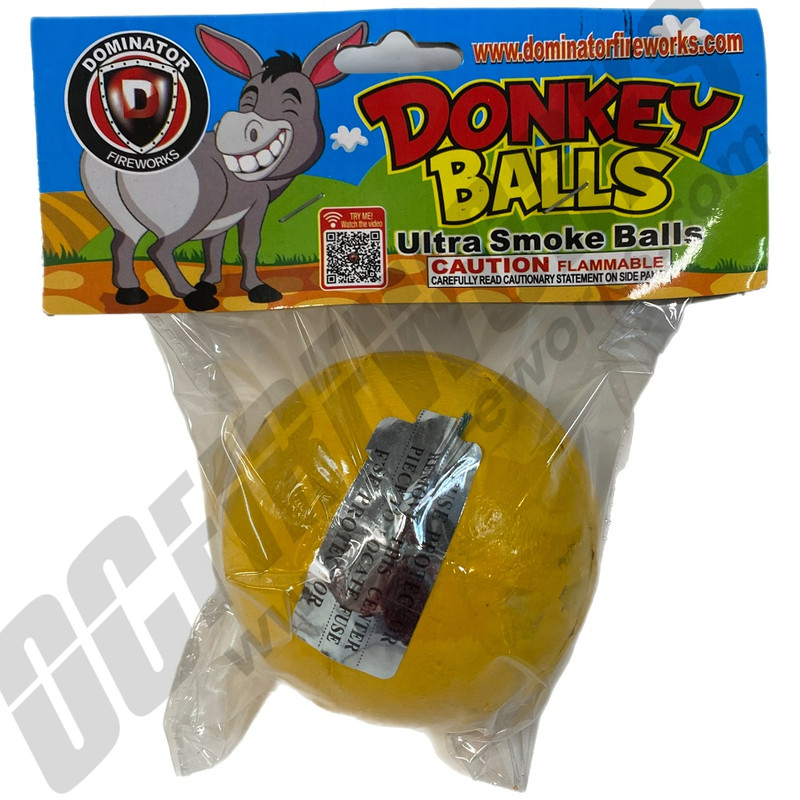 Donkey Balls Ultra 4" Smoke Ball Yellow