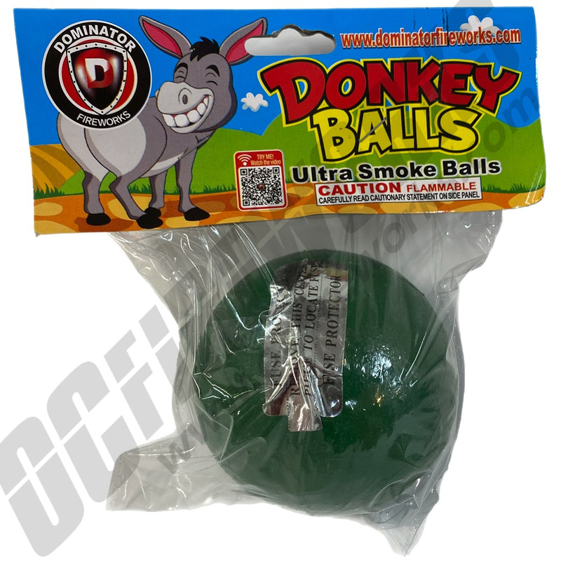 Donkey Balls Ultra 4" Smoke Ball Green