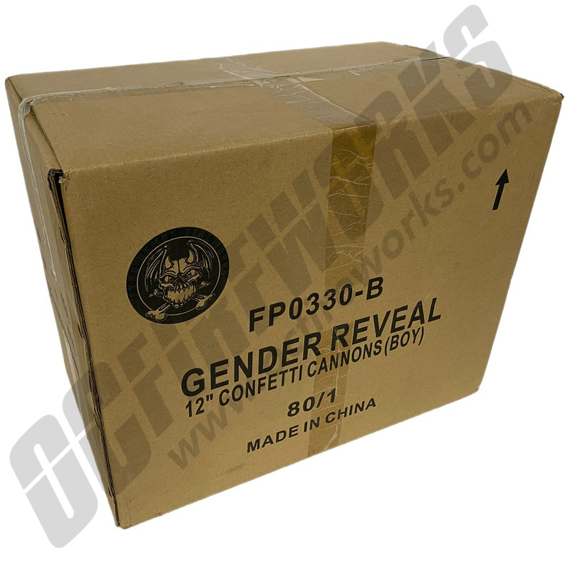 Wholesale Fireworks Gender Reveal It's A Boy Blue Confetti Canon Case 80/1