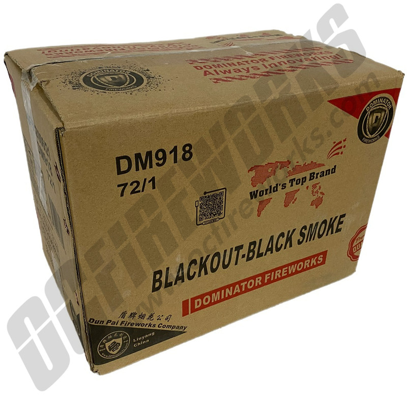 Wholesale Fireworks Blackout Black Smoke Canister Case 72/1